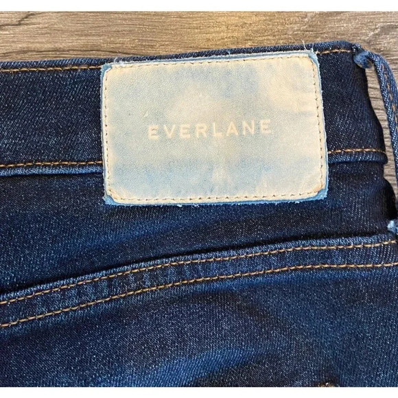 Everlane Jeans Mid Rise Skinny Dark Wash Size 26 Ankle - Picture 5 of 6
